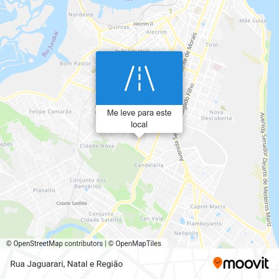 Rua Jaguarari mapa