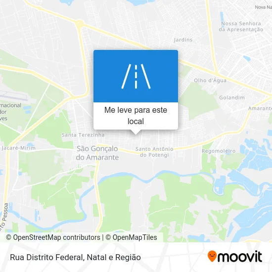 Rua Distrito Federal mapa