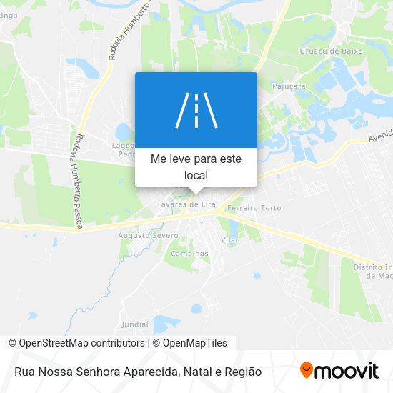 Rua Nossa Senhora Aparecida mapa