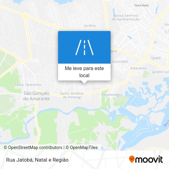 Rua Jatobá mapa