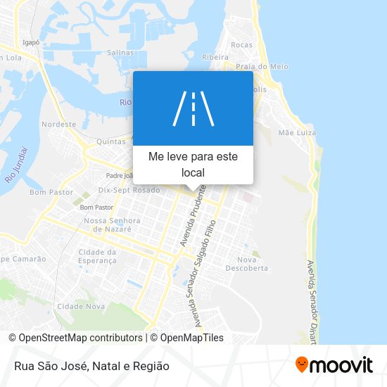 Rua São José mapa