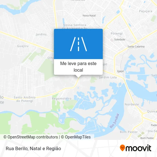 Rua Berilo mapa