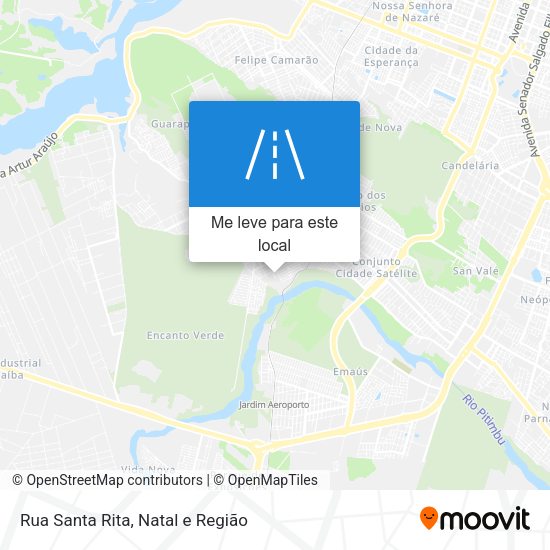Rua Santa Rita mapa