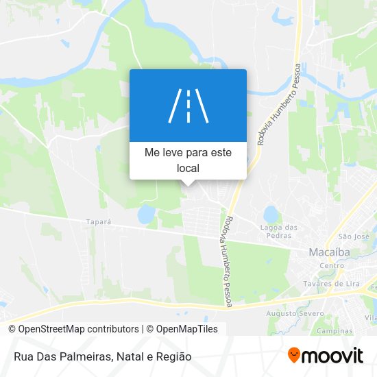 Rua Das Palmeiras mapa