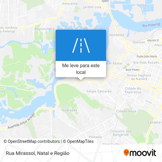 Rua Mirassol mapa