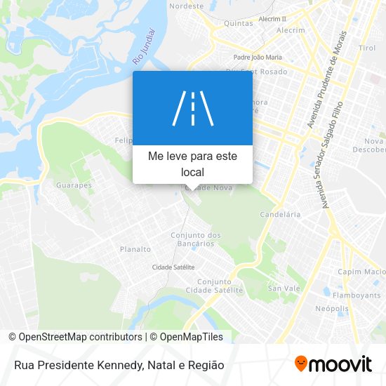 Rua Presidente Kennedy mapa