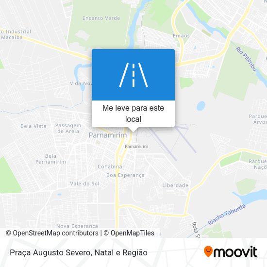 Praça Augusto Severo mapa