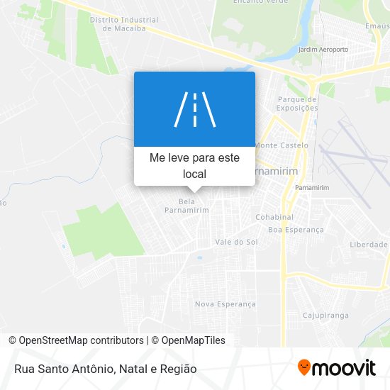 Rua Santo Antônio mapa