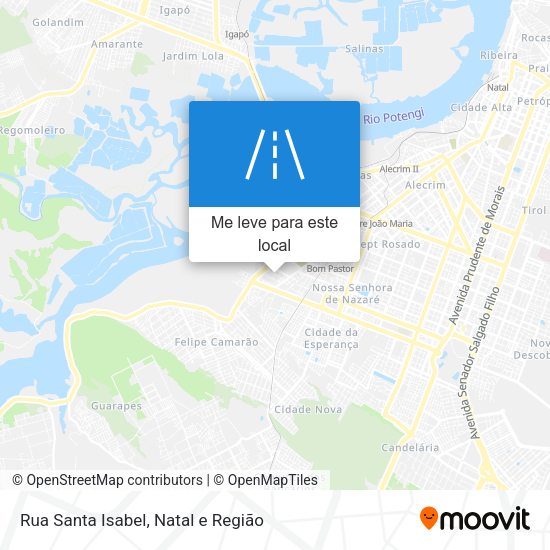 Rua Santa Isabel mapa
