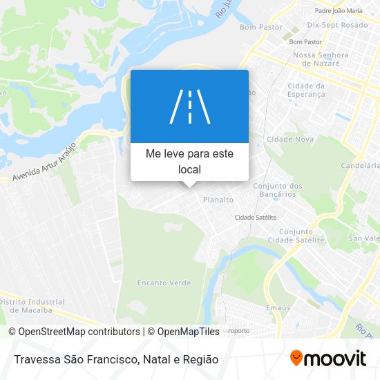 Travessa São Francisco mapa