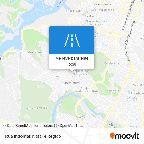 Rua Indomar mapa