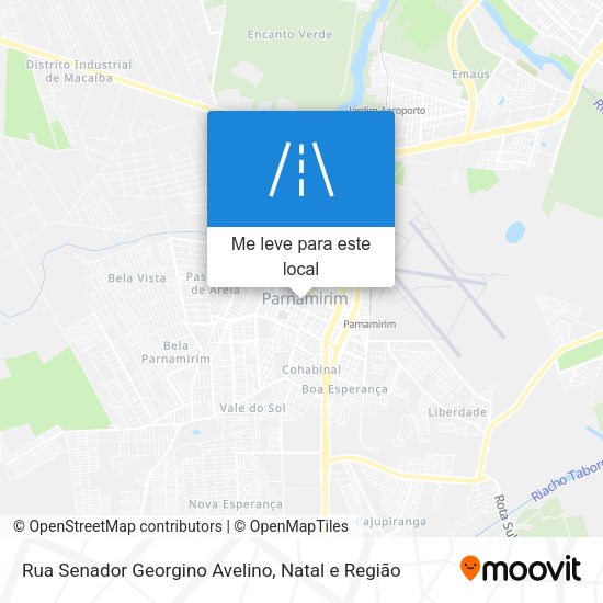 Rua Senador Georgino Avelino mapa