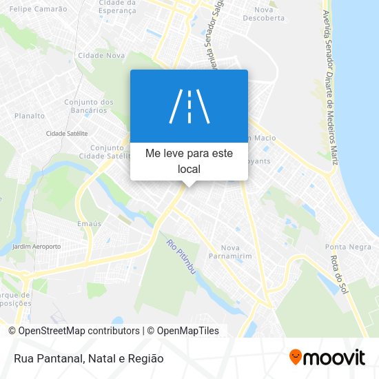 Rua Pantanal mapa