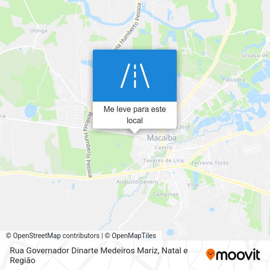 Rua Governador Dinarte Medeiros Mariz mapa