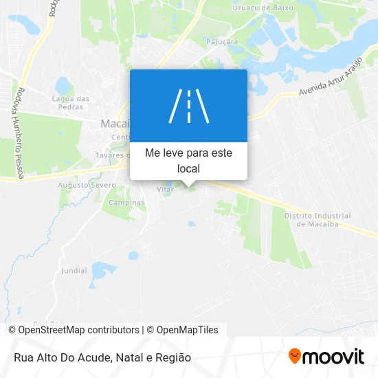 Rua Alto Do Acude mapa