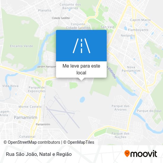 Rua São João mapa