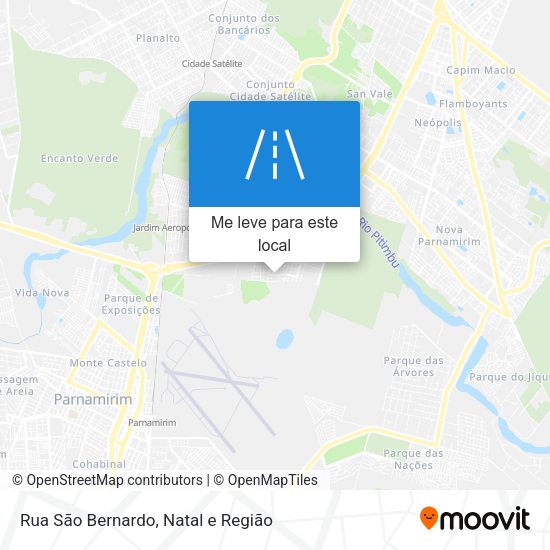 Rua São Bernardo mapa