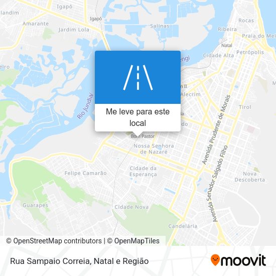 Rua Sampaio Correia mapa