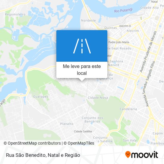 Rua São Benedito mapa