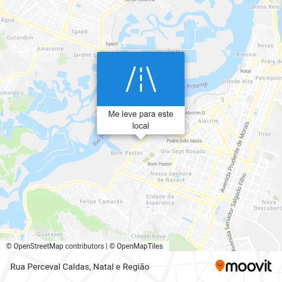 Rua Perceval Caldas mapa