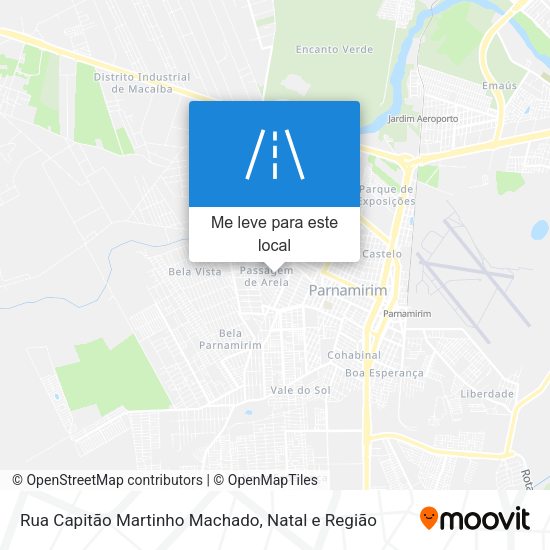 Rua Capitão Martinho Machado mapa