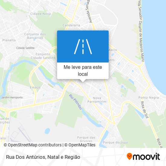 Rua Dos Antúrios mapa