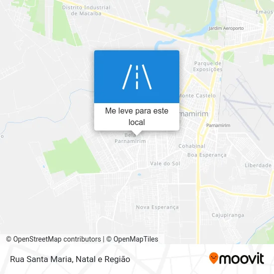 Rua Santa Maria mapa