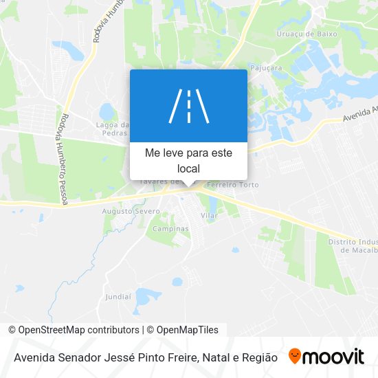 Avenida Senador Jessé Pinto Freire mapa