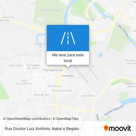 Rua Doutor Luiz Antônio mapa