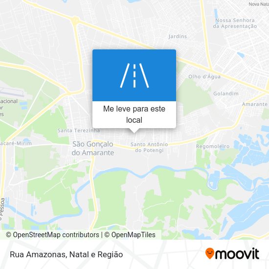 Rua Amazonas mapa