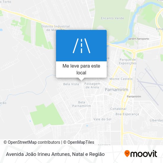 Avenida João Irineu Antunes mapa