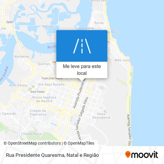 Rua Presidente Quaresma mapa