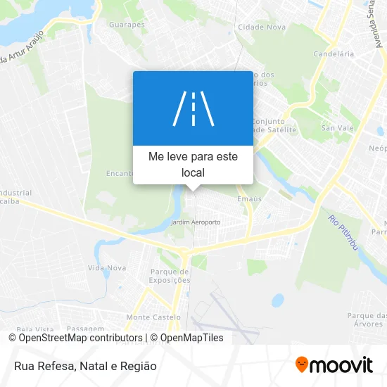 Rua Refesa mapa