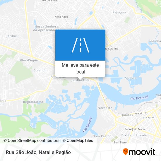 Rua São João mapa
