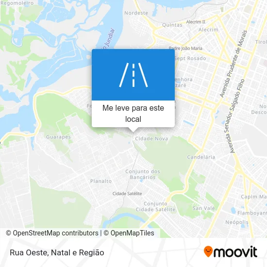 Rua Oeste mapa