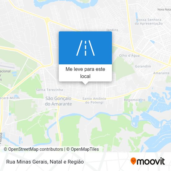 Rua Minas Gerais mapa