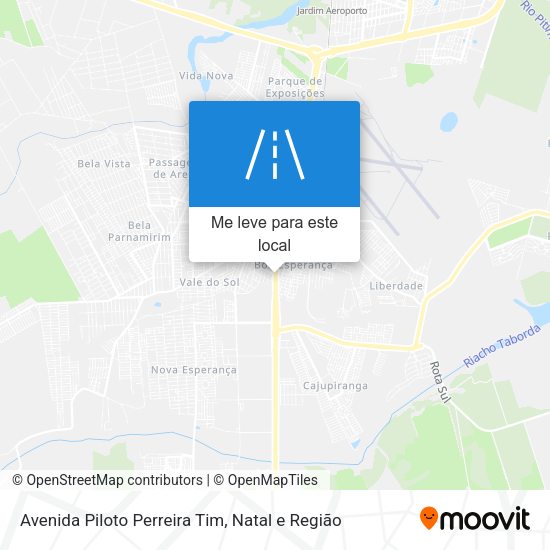 Avenida Piloto Perreira Tim mapa