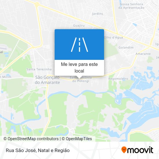 Rua São José mapa