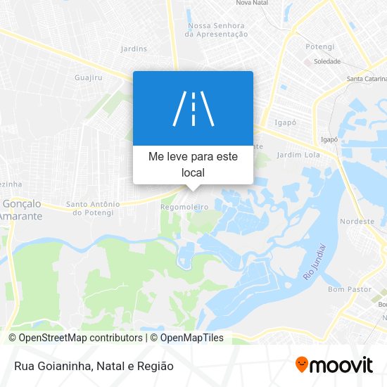 Rua Goianinha mapa