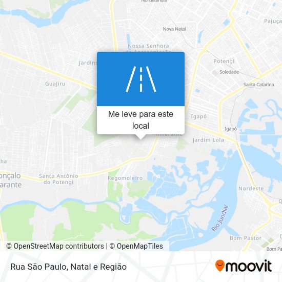 Rua São Paulo mapa
