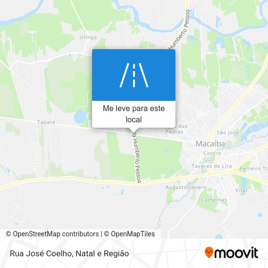 Rua José Coelho mapa