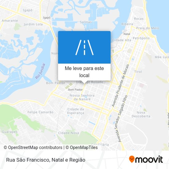 Rua São Francisco mapa
