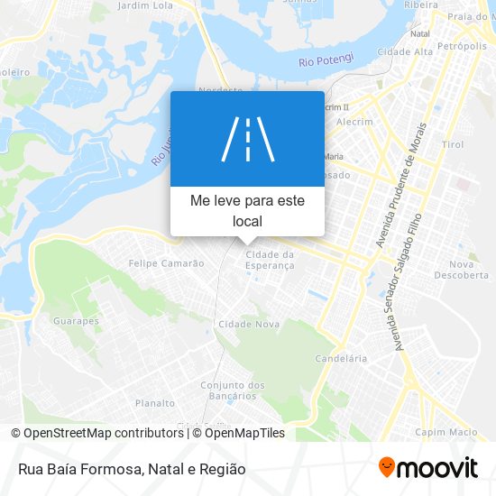 Rua Baía Formosa mapa