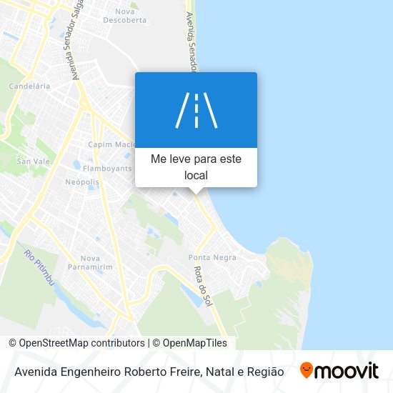 Avenida Engenheiro Roberto Freire mapa