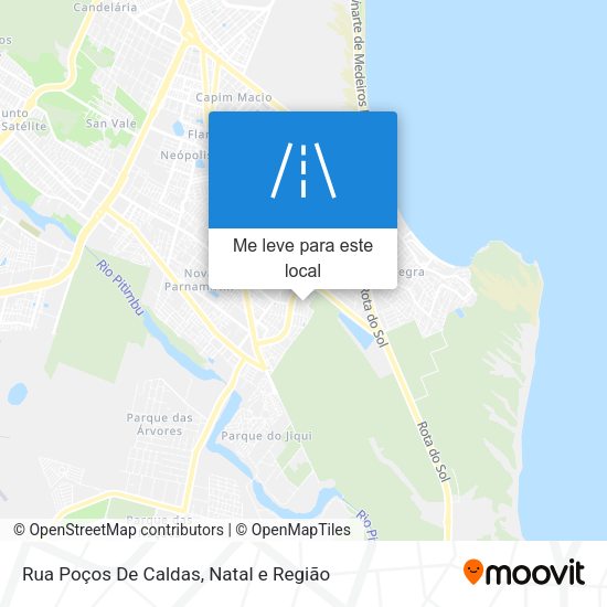 Rua Poços De Caldas mapa