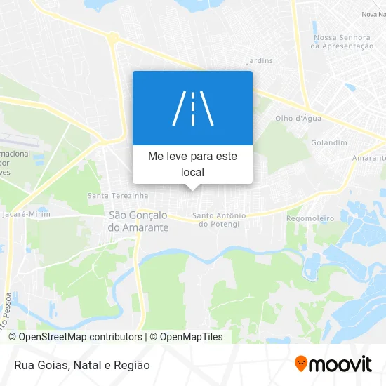 Rua Goias mapa