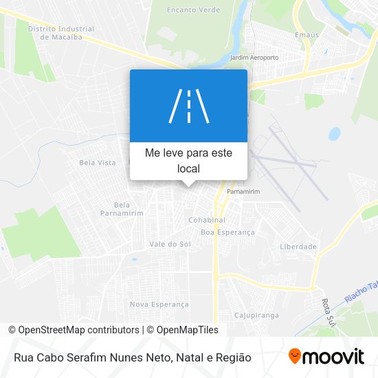 Rua Cabo Serafim Nunes Neto mapa