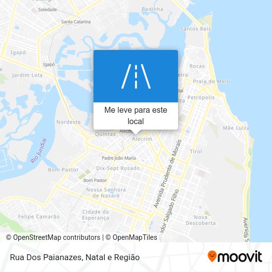 Rua Dos Paianazes mapa