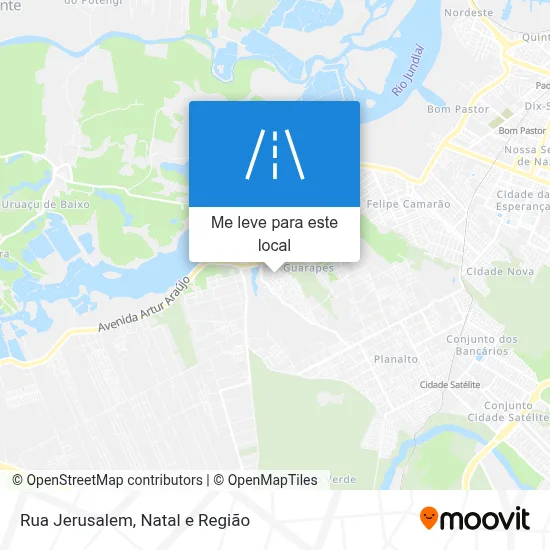 Rua Jerusalem mapa