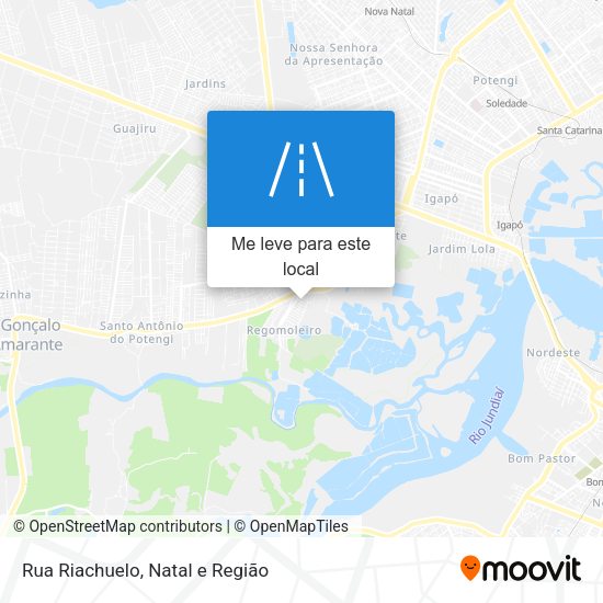 Rua Riachuelo mapa